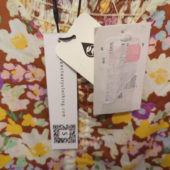 NWT floral sanctuary cinch top size medium - Picture 2 of 5